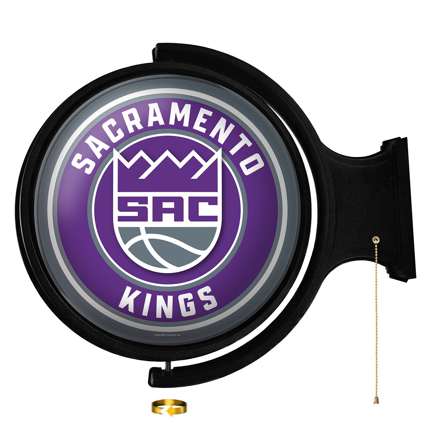 Sacramento Kings Round Rotating Wall Sign