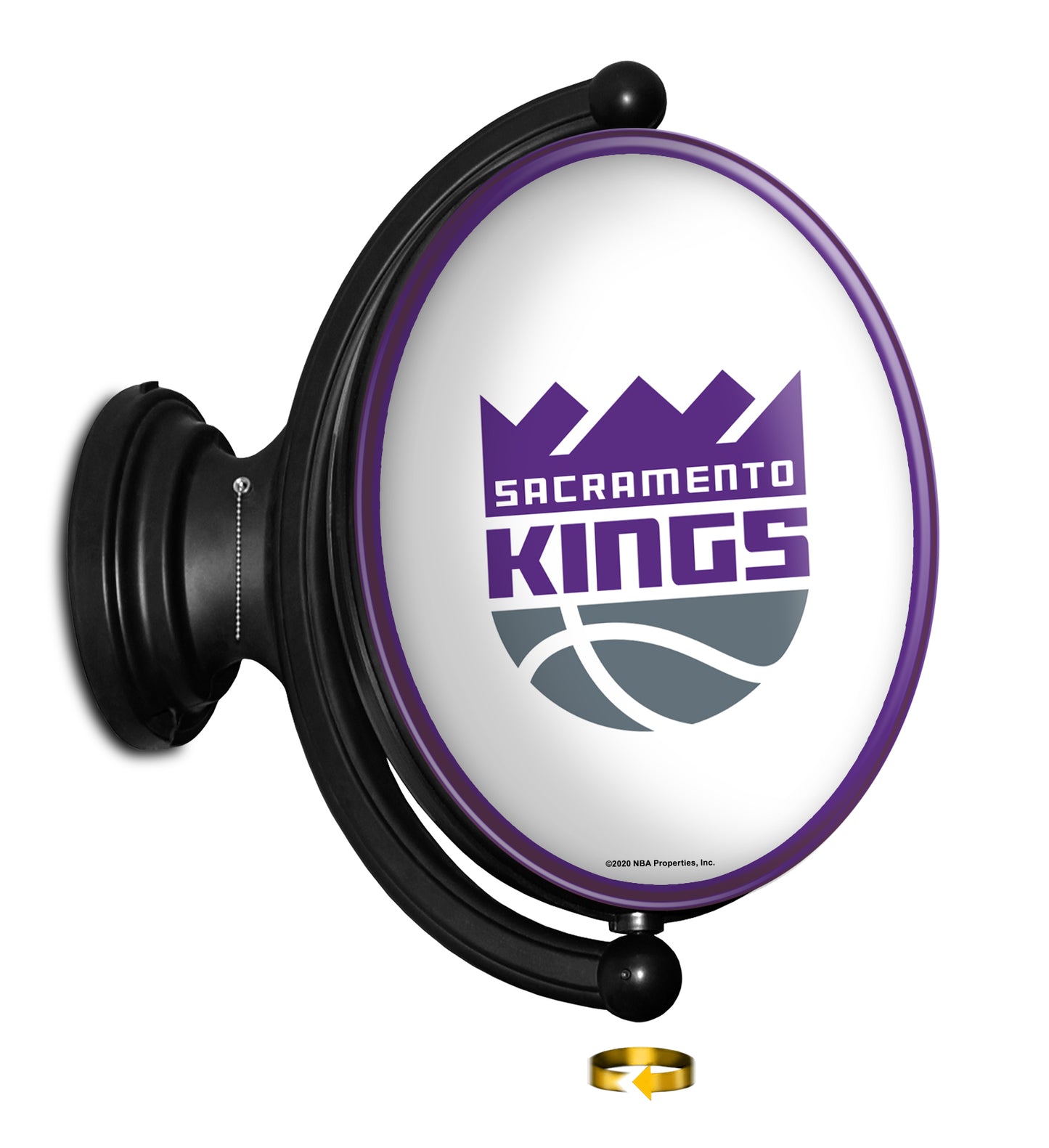 Sacramento Kings Oval Rotating Wall Sign