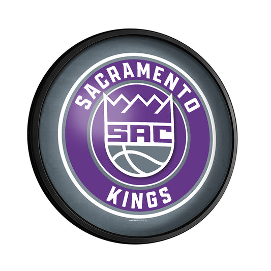 Sacramento Kings Slimline Round Lighted Wall Sign