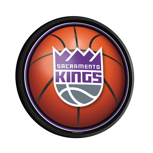 Sacramento Kings Basketball Slimline Round Lighted Wall Sign