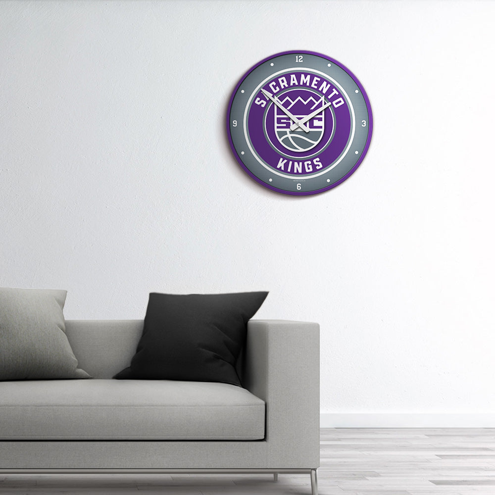 Sacramento Kings Round Wall Clock Room View