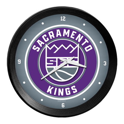 Sacramento Kings Ribbed Wall Clock