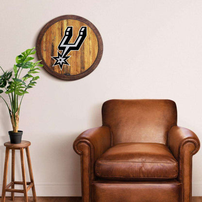 San Antonio Spurs Barrel Top Sign Room View