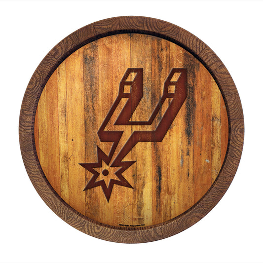 San Antonio Spurs Branded Barrel Top Sign