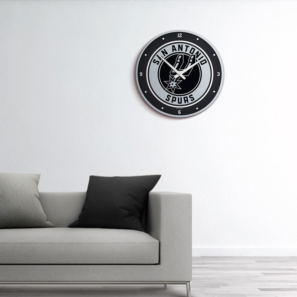 San Antonio Spurs Round Wall Clock Room View