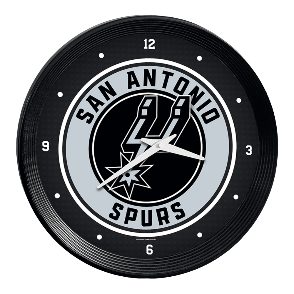 San Antonio Spurs Ribbed Wall Clock