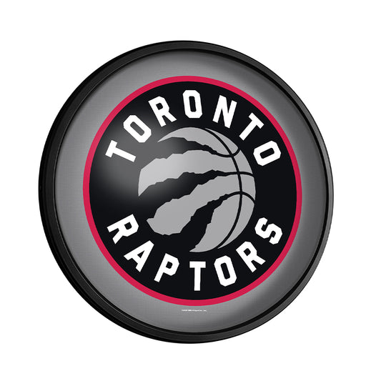 Toronto Raptors Slimline Round Lighted Wall Sign