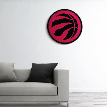 Toronto Raptors Modern Disc Wall Sign Room View