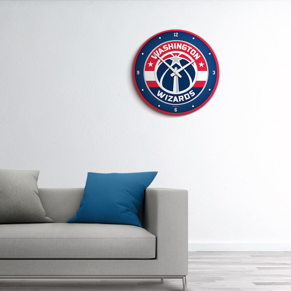 Washington Wizards Round Wall Clock Room View