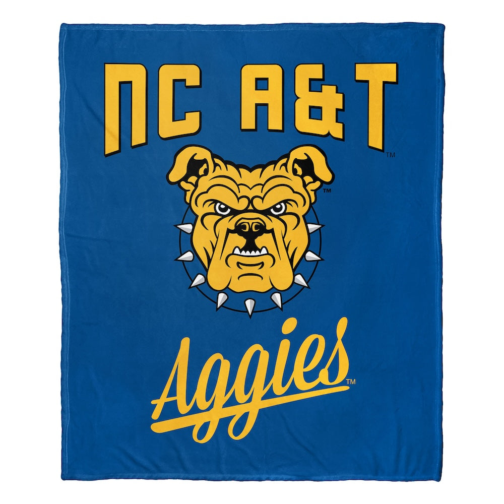 NC A&T Aggies official silk touch throw blanket