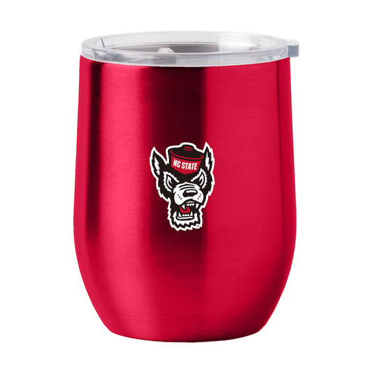 NC State Wolfpack stainless steel curved drink tumbler