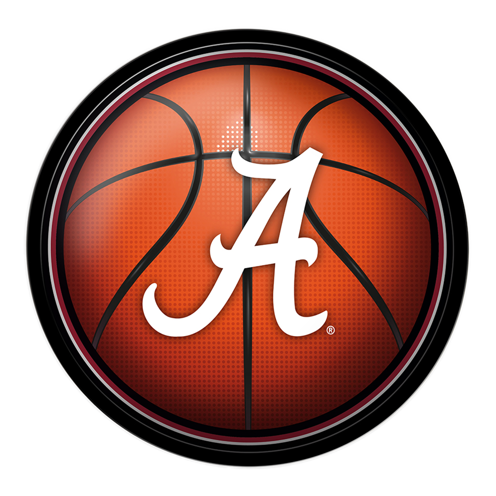 Alabama Crimson Tide Basketball Modern Disc Wall Sign