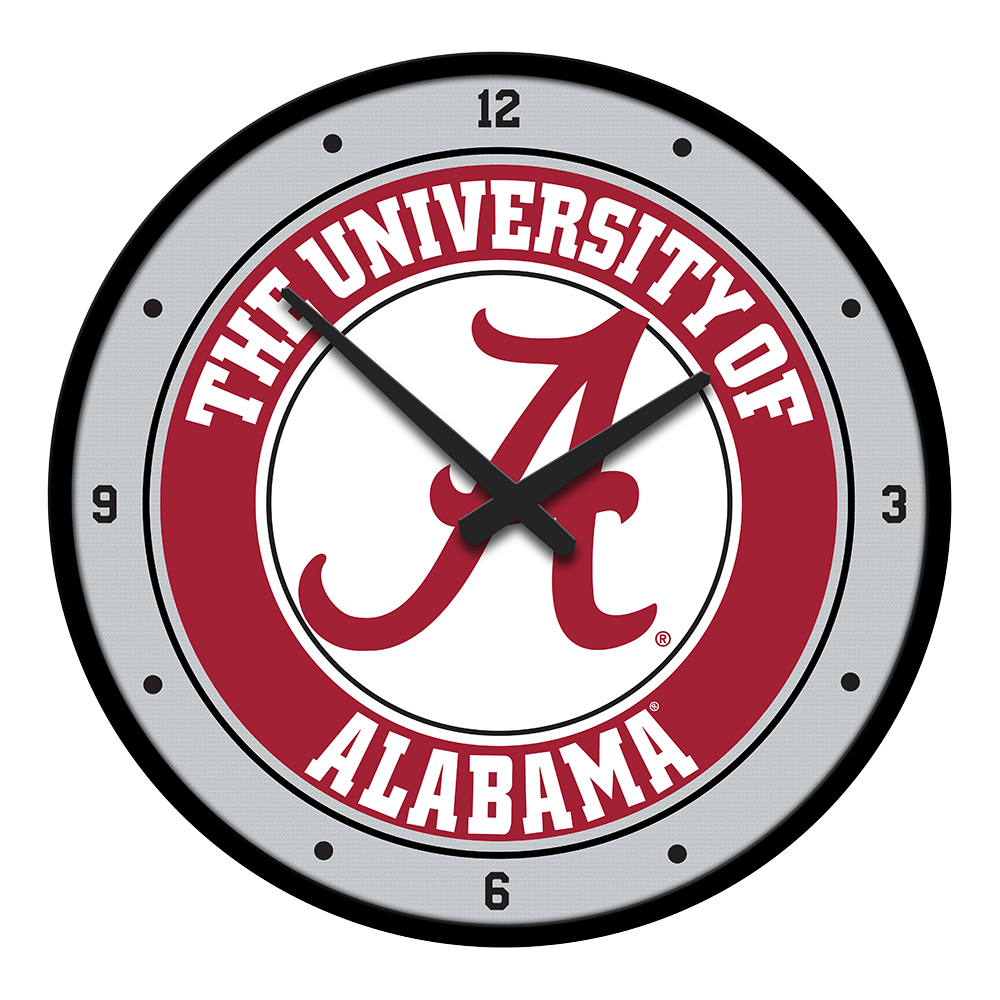 Alabama Crimson Tide Round Wall Clock