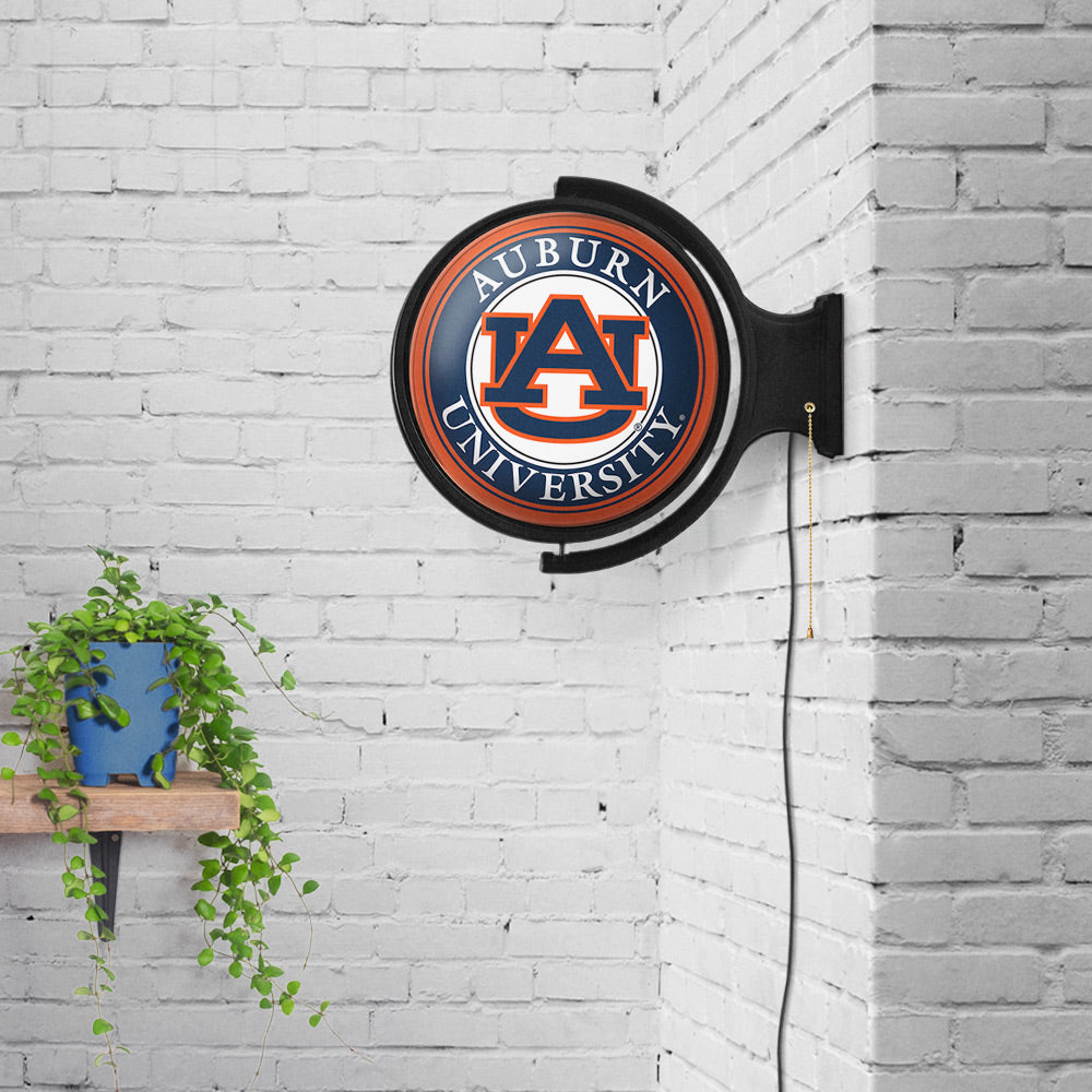Auburn Tigers Round Rotating Wall Sign Room View