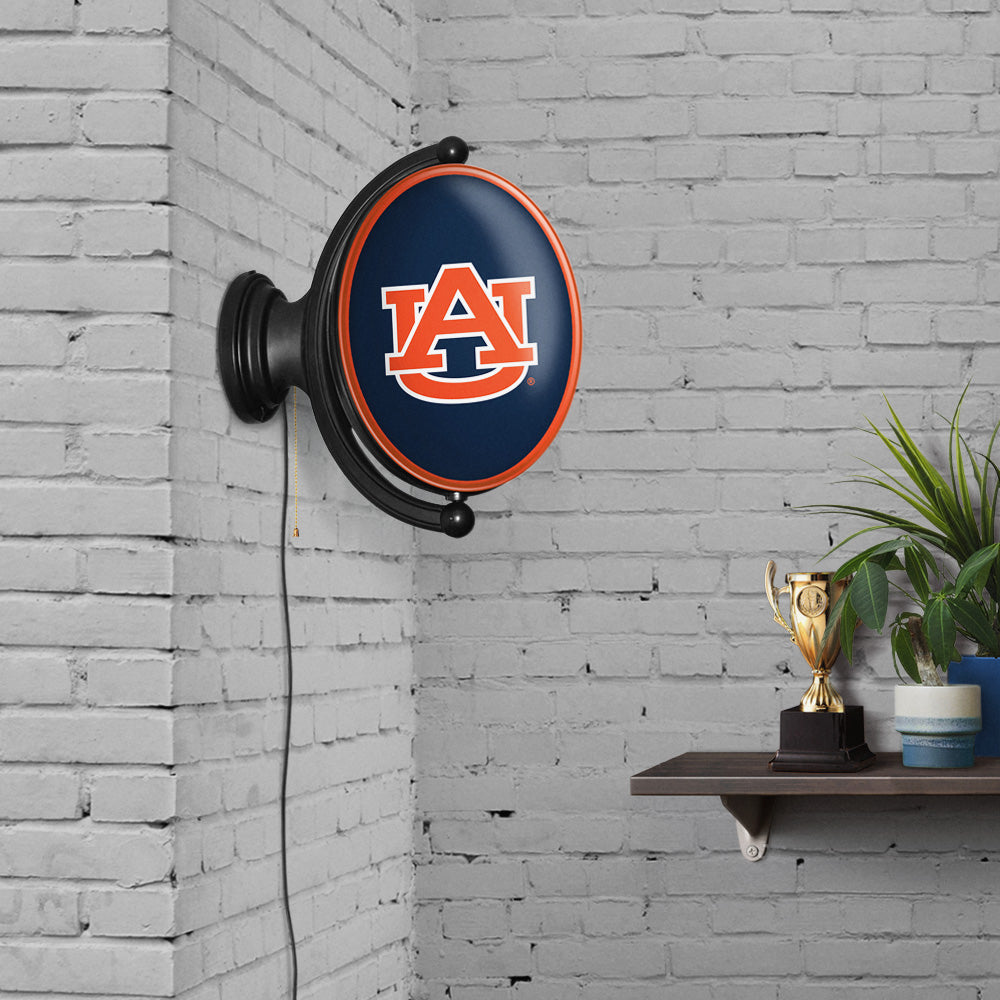 Auburn Tigers Oval Rotating Wall Sign Room View
