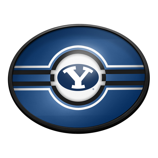 BYU Cougars Slimline Oval Lighted Wall Sign