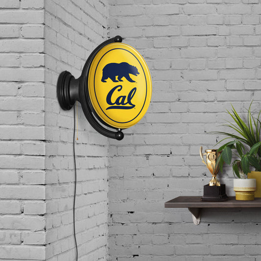 California Golden Bears Oval Rotating Wall Sign Room View