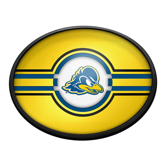 Delaware Blue Hens Slimline Oval Lighted Wall Sign