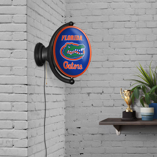 Florida Gators Oval Rotating Wall Sign Room View