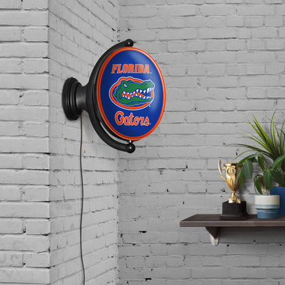 Florida Gators Oval Rotating Wall Sign Room View