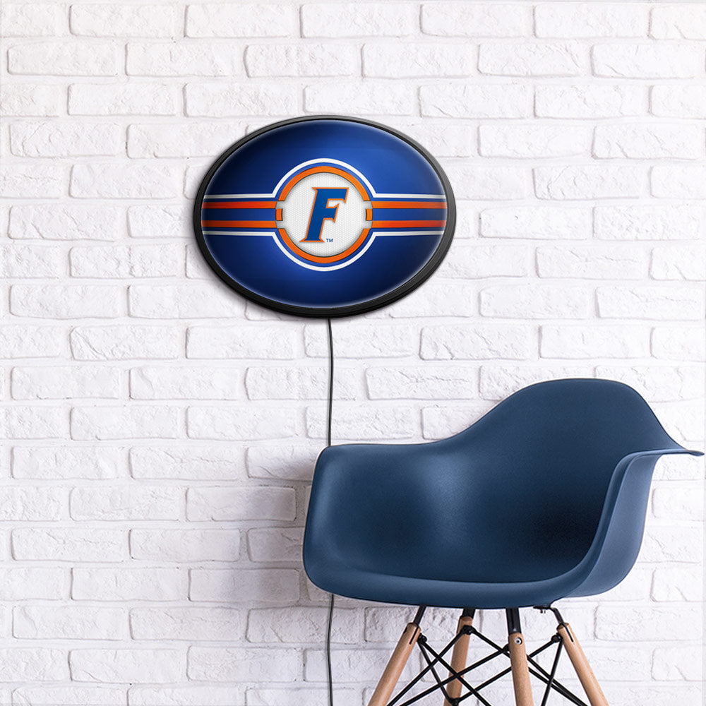Florida Gators Slimline Oval Lighted Wall Sign Room View