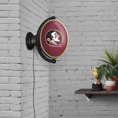 Florida State Seminoles Oval Rotating Wall Sign Room View