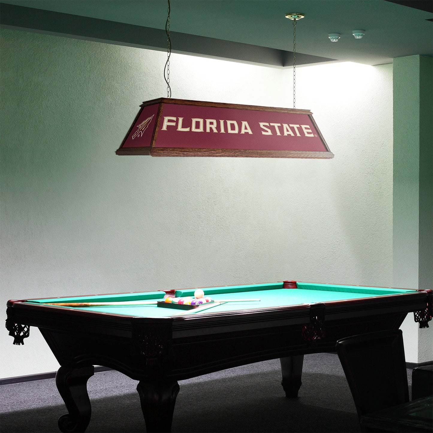 Florida State Seminoles Premium Pool Table Light Room View