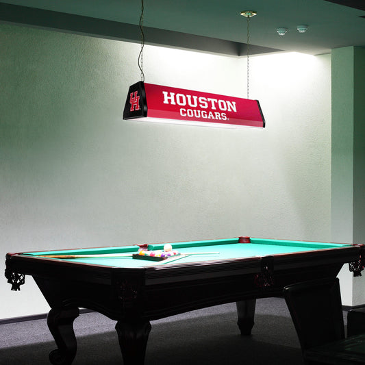 Houston Cougars Standard Pool Table Light Room View