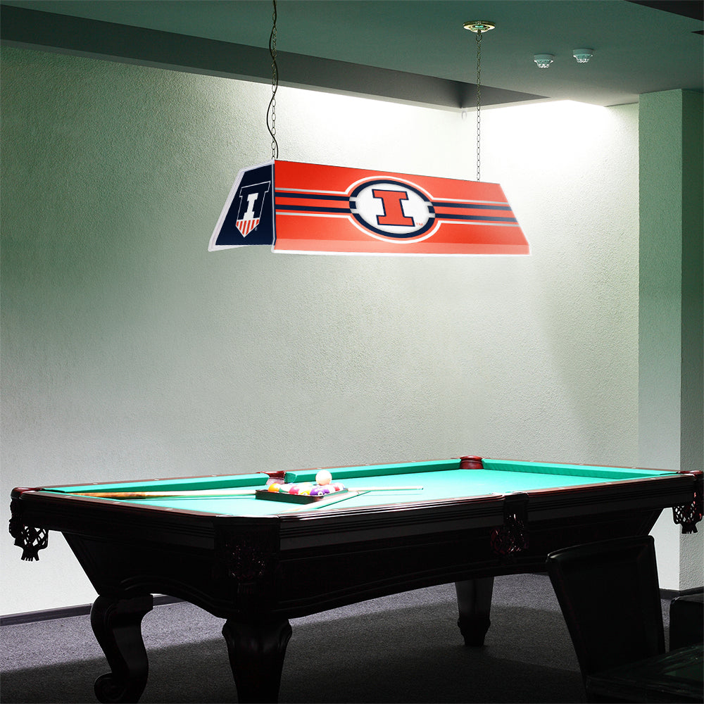 Illinois Fighting Illini Edge Glow Pool Table Light Room View