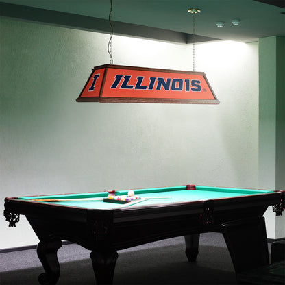 Illinois Fighting Illini Premium Pool Table Light Room View