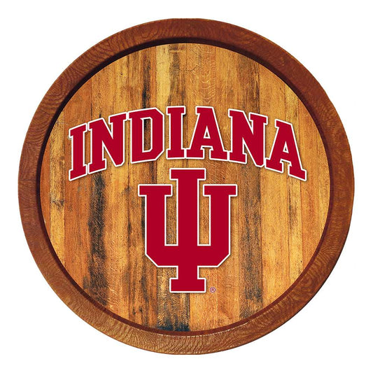 Indiana Hoosiers Barrel Top Sign