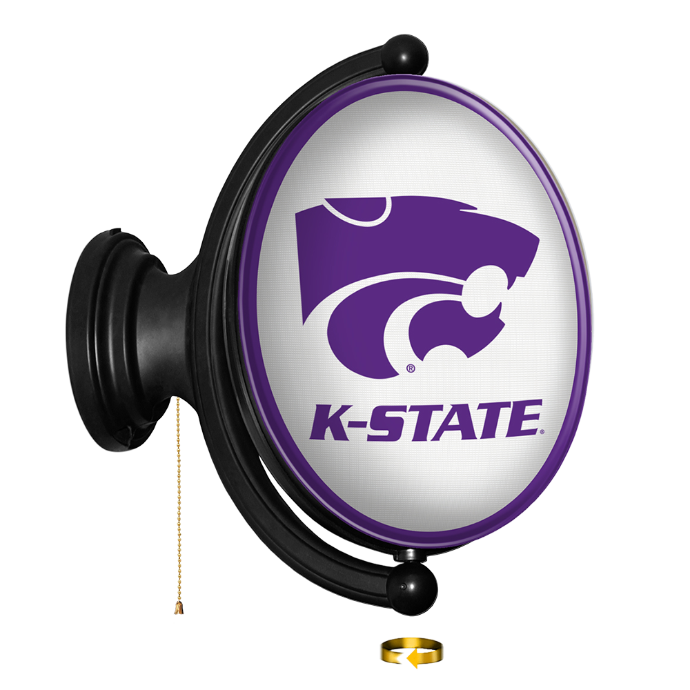 Kansas State Wildcats Oval Rotating Wall Sign