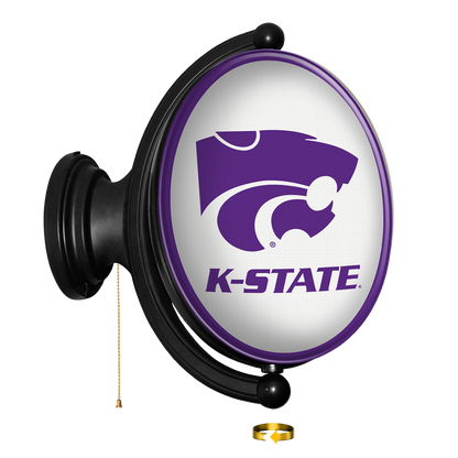 Kansas State Wildcats Oval Rotating Wall Sign