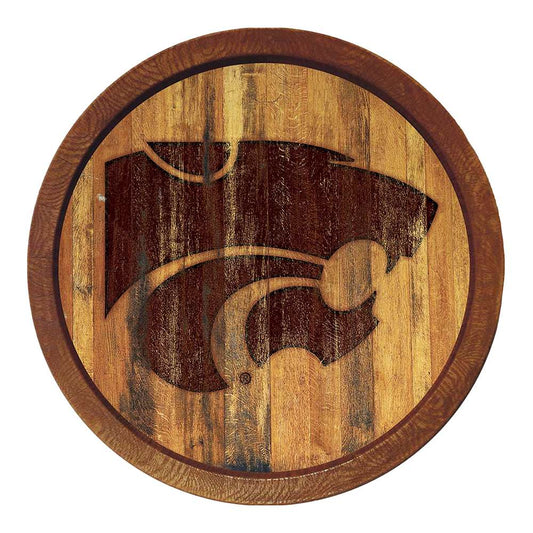 Kansas State Wildcats Branded Barrel Top Sign