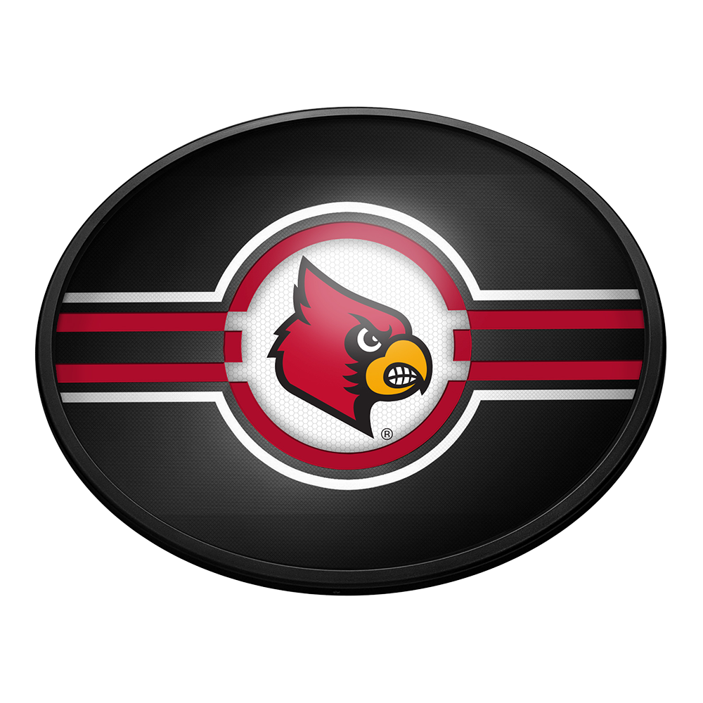 Louisville Cardinals Slimline Oval Lighted Wall Sign