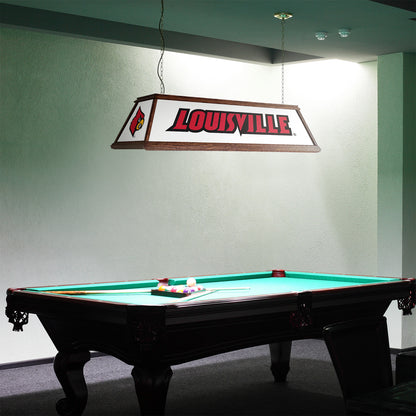 Louisville Cardinals Premium Pool Table Light Room View