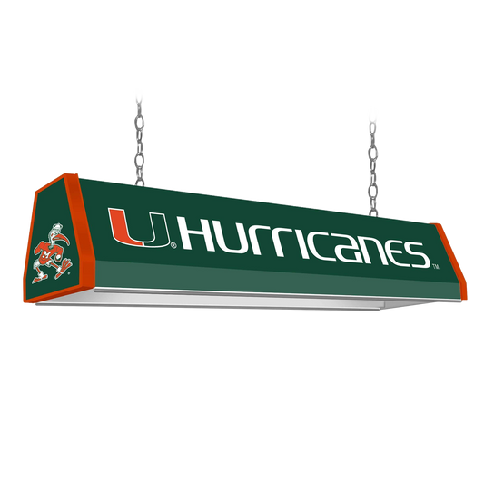 Miami Hurricanes Standard Pool Table Light