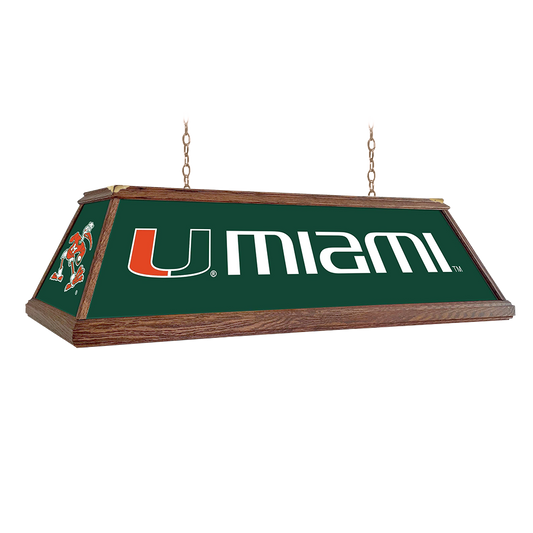 Miami Hurricanes Premium Pool Table Light
