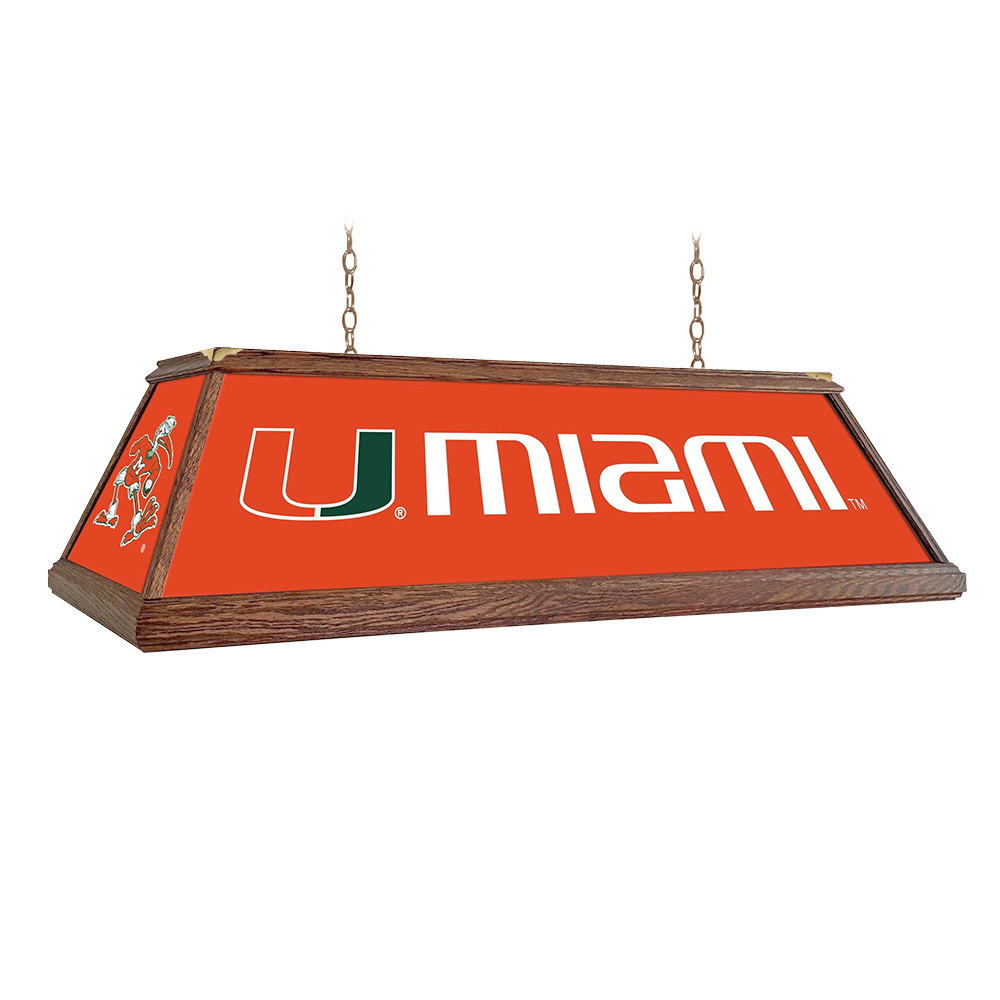 Miami Hurricanes Premium Pool Table Light