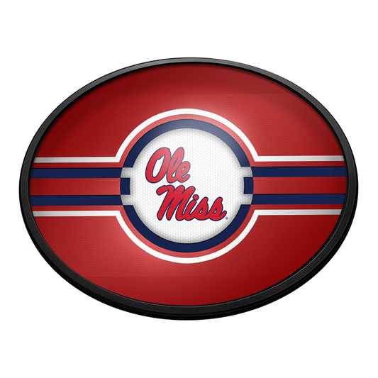 Mississippi Rebels Slimline Oval Lighted Wall Sign