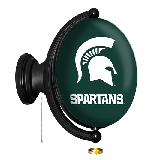 Michigan State Spartans Oval Rotating Wall Sign
