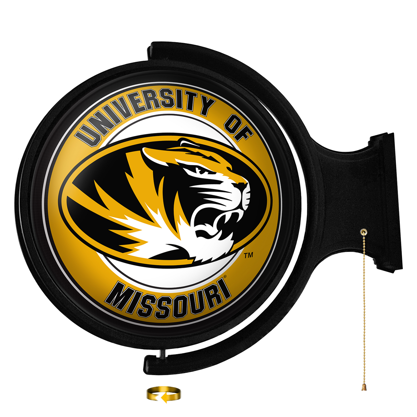Missouri Tigers Round Rotating Wall Sign