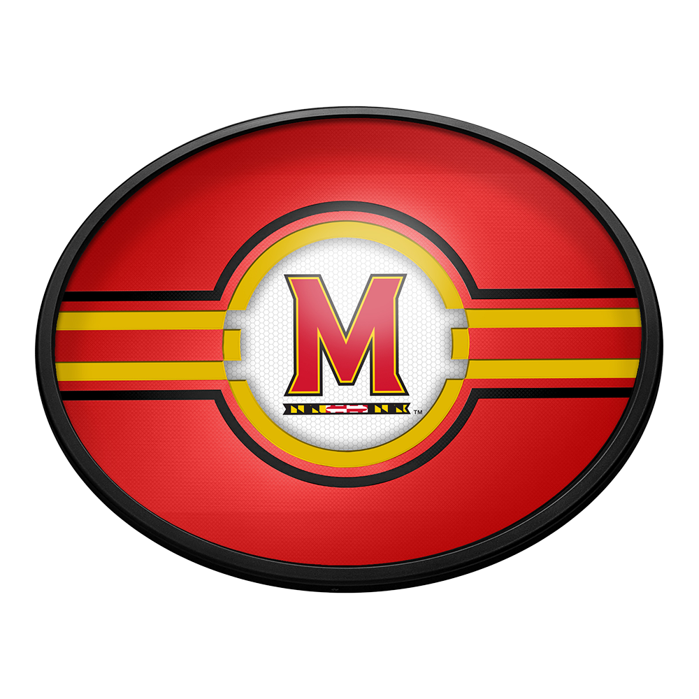 Maryland Terrapins Slimline Oval Lighted Wall Sign