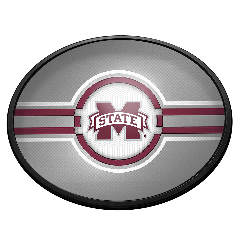 Mississippi State Bulldogs Slimline Oval Lighted Wall Sign