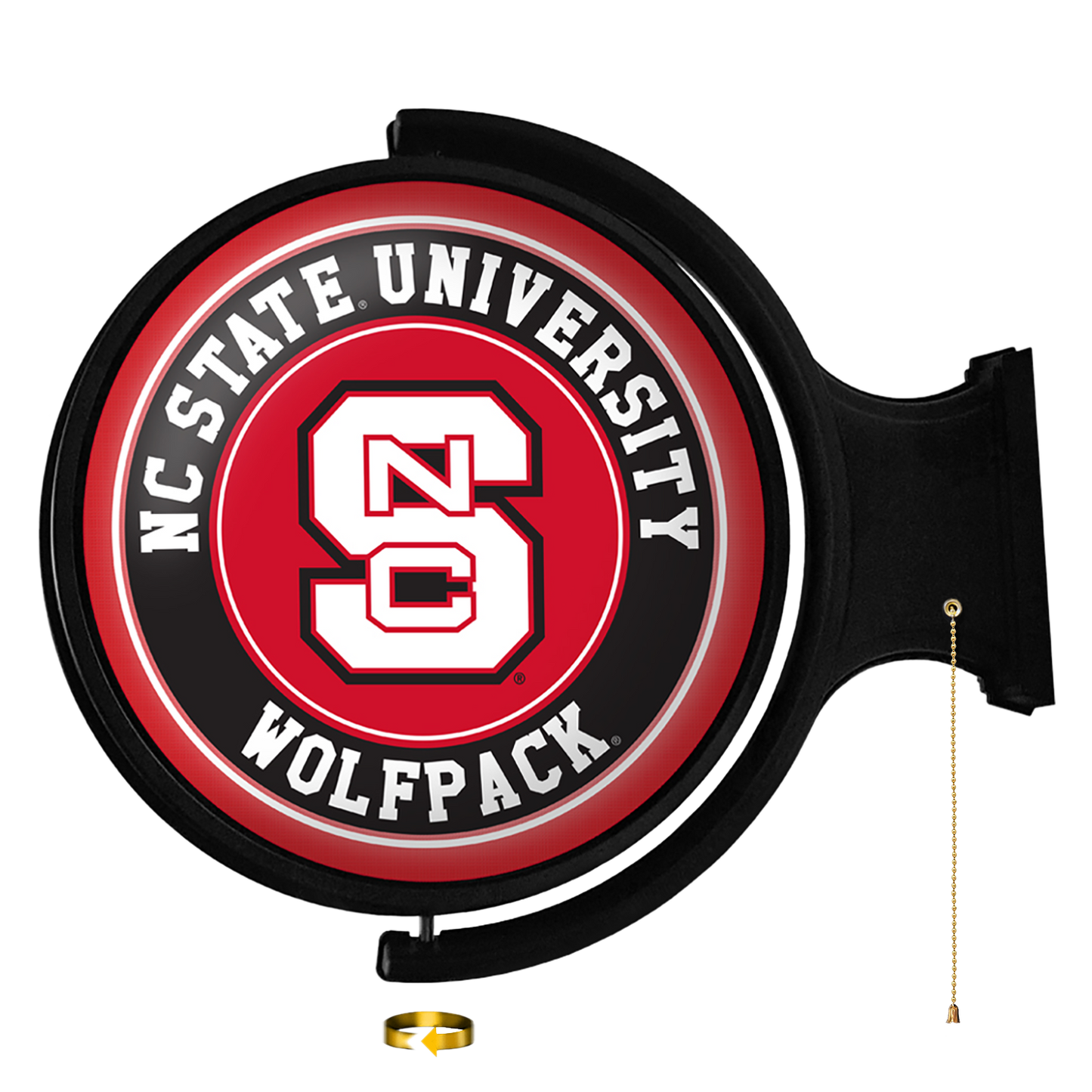 NC State Wolfpack Round Rotating Wall Sign