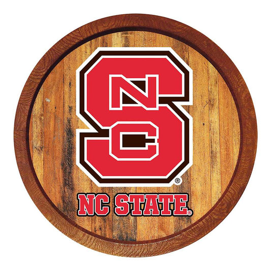 NC State Wolfpack Barrel Top Sign