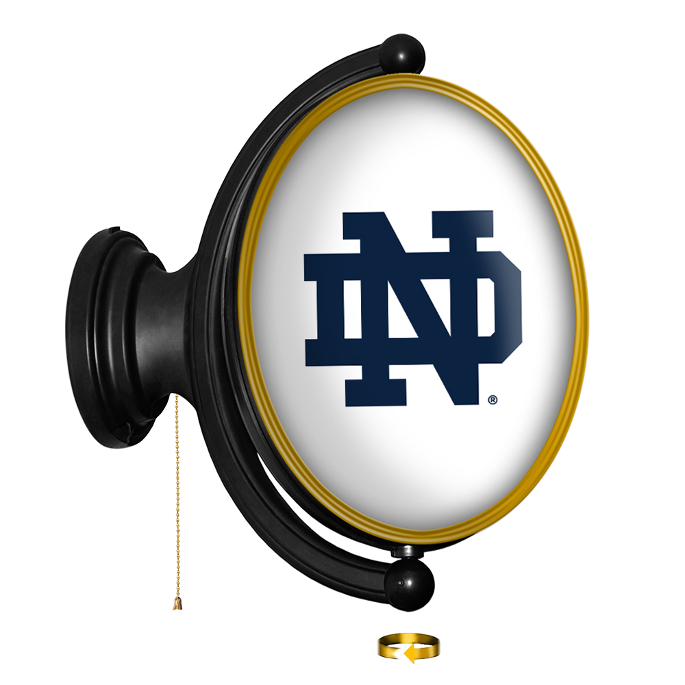 Notre Dame Fighting Irish Oval Rotating Wall Sign