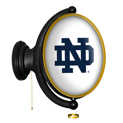 Notre Dame Fighting Irish Oval Rotating Wall Sign