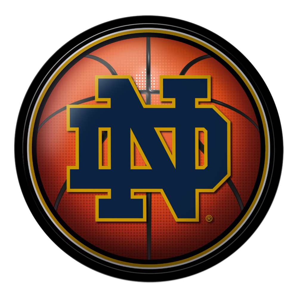 Notre Dame Fighting Irish Basketball Modern Disc Wall Sign