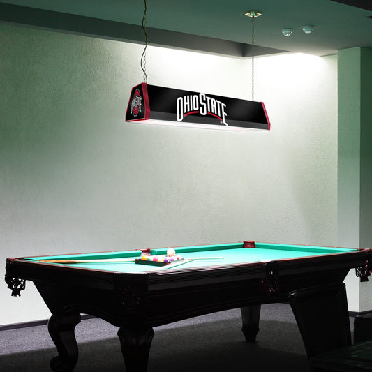 Ohio State Buckeyes Standard Pool Table Light Room View